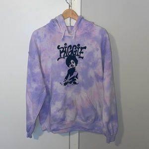 brand is The notorious B.I.G The size is L but it could fit like a medium